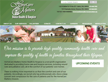 Tablet Screenshot of homecarematters.org